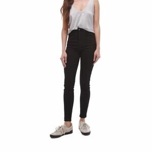 TopShop Jamie High Rise Skinny Fit Jeans Black Size 24Px28 NWOT $70 MSRP